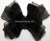 Black Velvet Hair Bow
