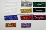 Glitter Softball Emerald Magenta Hair Bow