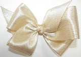 Extra Large Gold Lame Hair Bow