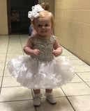 High Glitz White Organza Satin Hair Bow