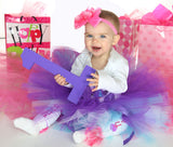 Glitzy Hot Pink Ombre' Tutu Bow headband