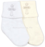 Jefferies Embroidered Cross Socks