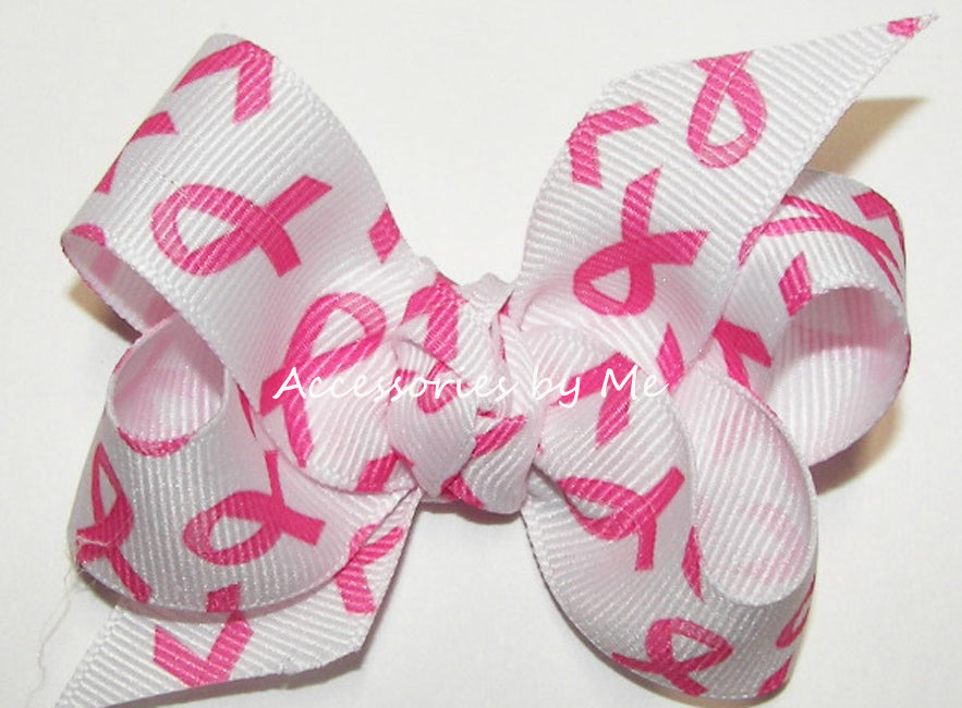 Breast Cancer Awareness Hair Bow