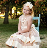 Ivory Organza Satin Hair Bow