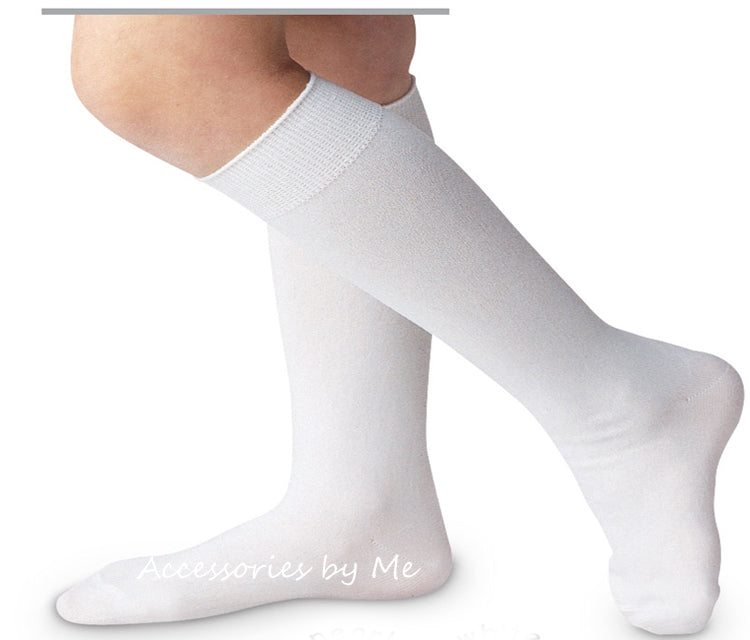 White Nylon Knee High