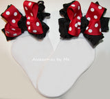 Minnie Mouse Ruffle Bow Socks