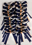 Bulk Lot 20 Cheer Bows Purple Yellow Gold White Ponytail Holder - Accessories by Me