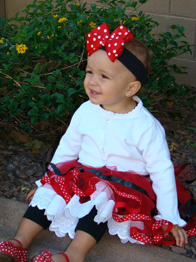 Minnie Red Polka Dot Bow Headband