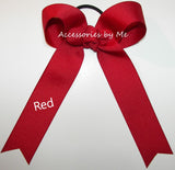 Red Solid Ponytail Holder