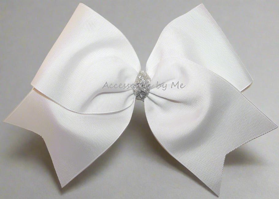Big Cheer Bow - White