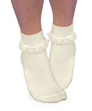 Ivory Lace Trim Socks