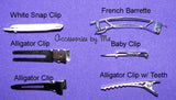 Hair Clip Choice, Alligator Clip or French Barrette