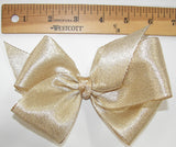 Gold Lame X-Large Hair Bow