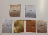 Sparkly Metallic Color Swatches