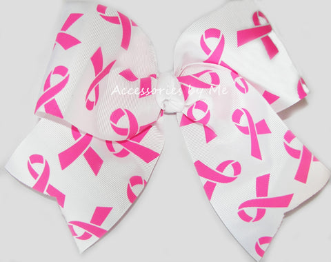 Breast Cancer Hot Pink Cheer Bow