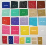 Glitter Ribbon Color Swatch Card