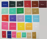 Glitter Ribbon Color Swatch Card