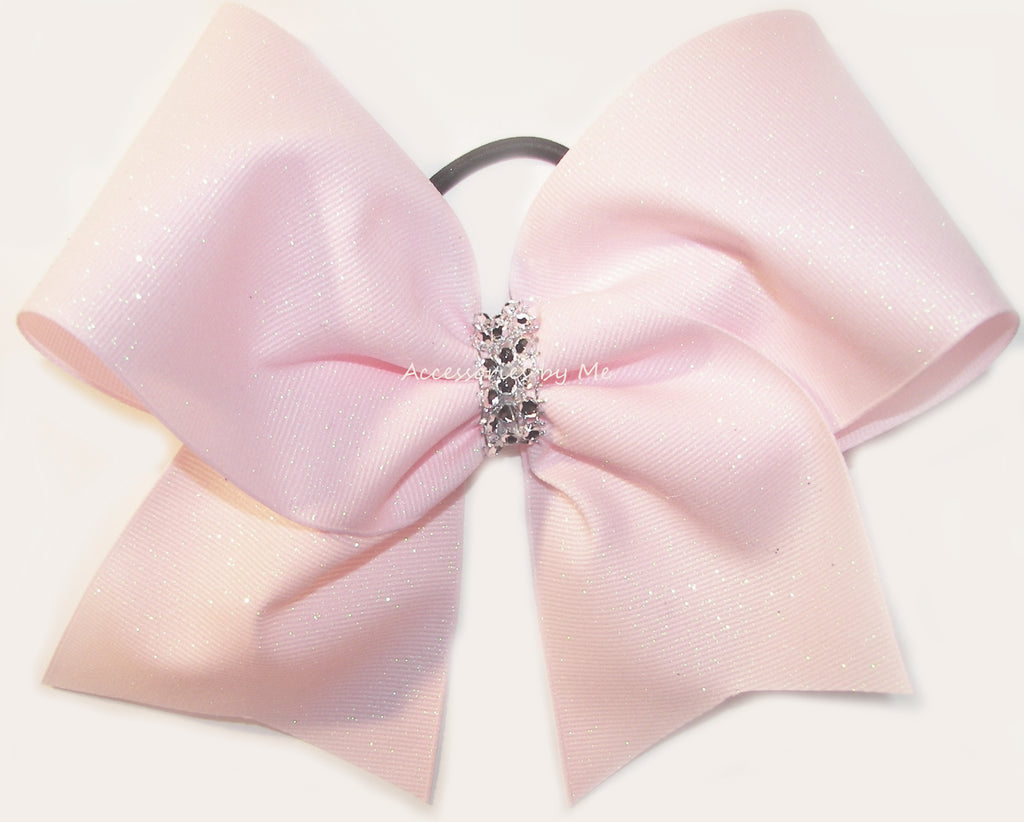 Glitter Pink Big Cheer Bow