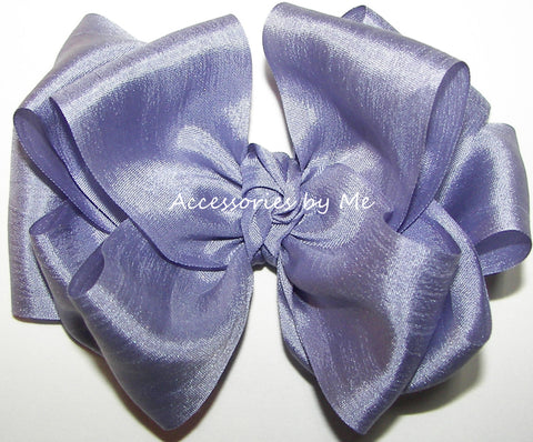 Lavender Pure Silk Hair Bow