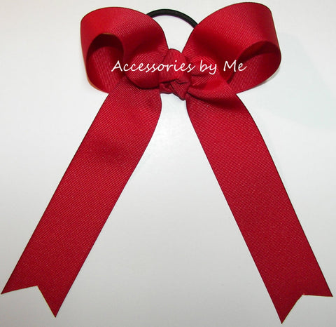 Solid Ribbon Ponytail Bow