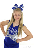 Blue White Big Cheer Bow - Accessories by Me