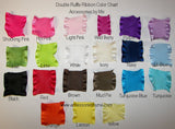 Custom Color Choice Organza Ruffle Bow Socks - Accessories by Me