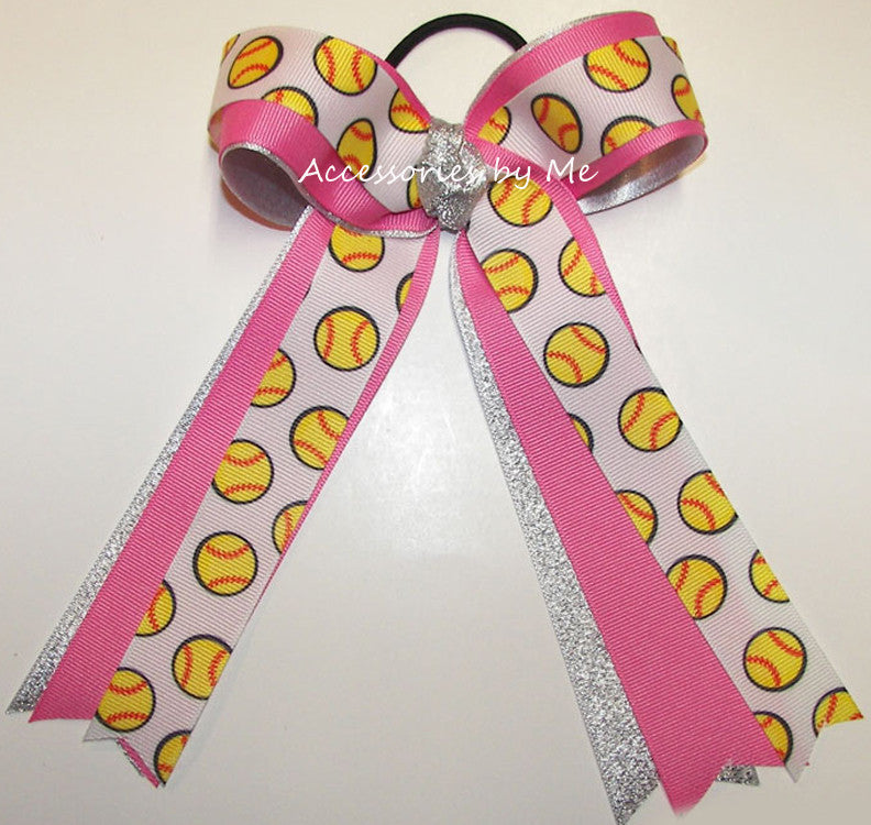 Long Ribbon Softball Hair Ribbons For Softball Players