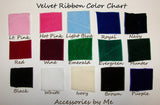 Velvet Color Swatch Card