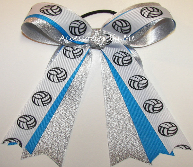 Red Volleyball Ribbon Bows